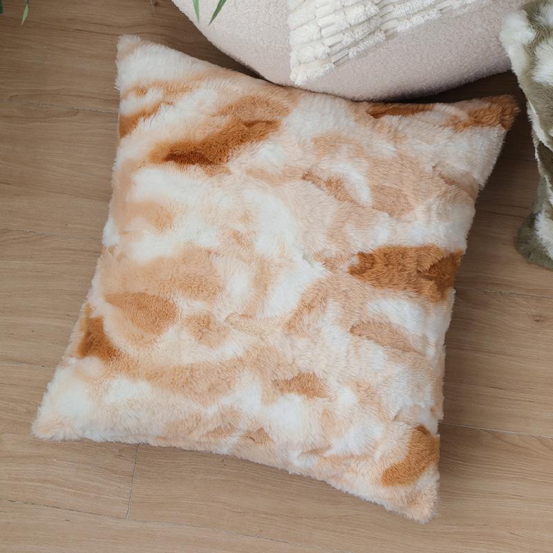 Sofa Living Room Pillow Winter Plush Ins Light Luxury High-end Cushion Pillow Back Cushion Waist Pillow Bay Window Decoration