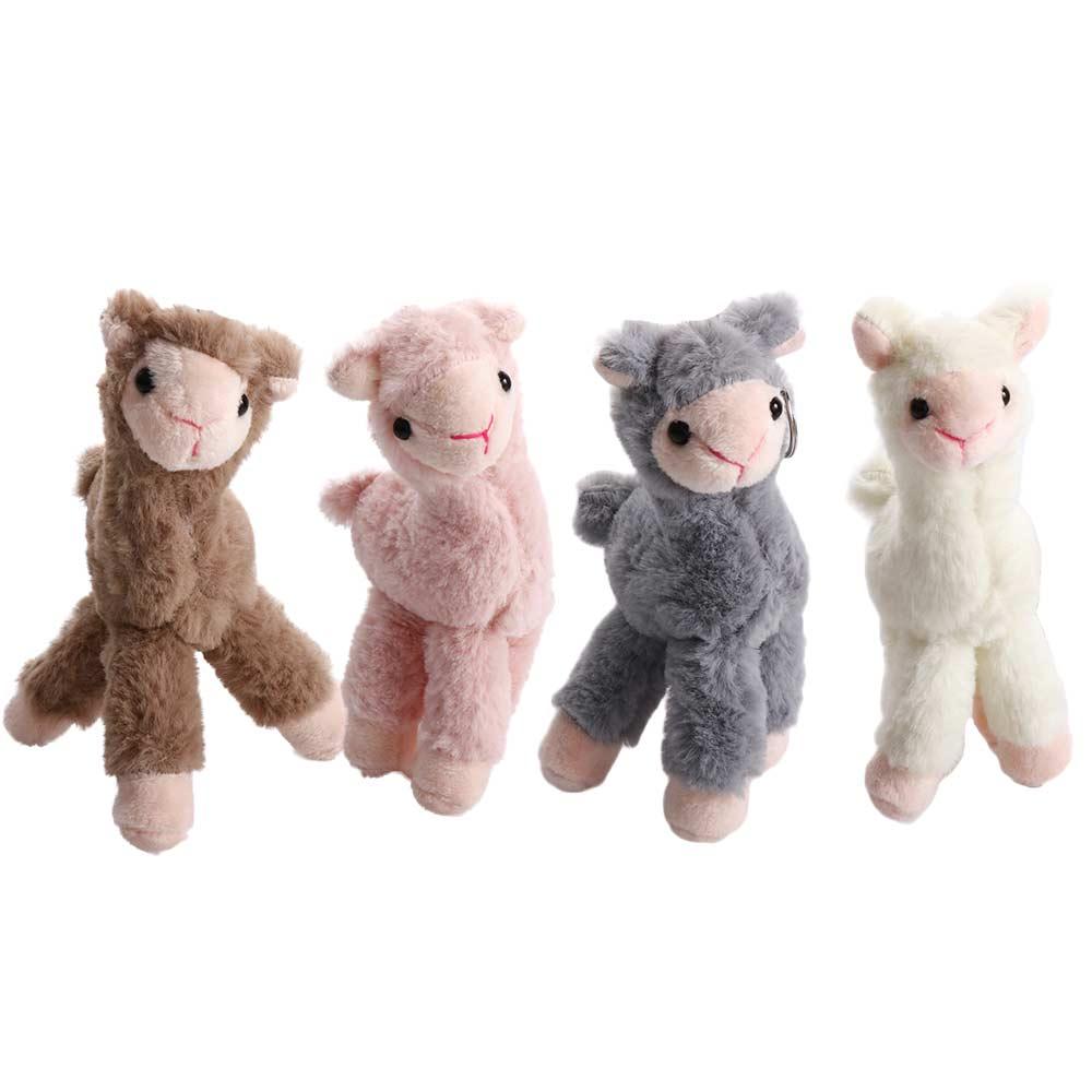 Decoration Plush Doll Pendant Animal Keyring Stuffed Toy Keychain Sheep Key Ring Alpaca Keychain