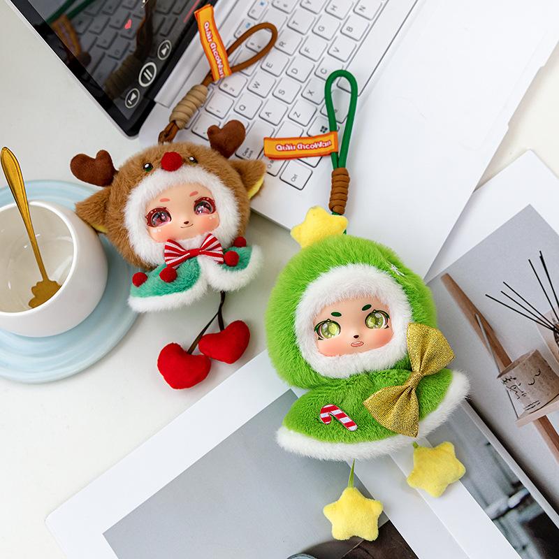 Christmas Eve Elk Plush Toy Christmas Tree Pendant Send Girlfriend Holiday Gifts Car Pendant Office Doll