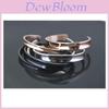 Hochwertiges Heißes Edelstahl Manschettenarmband Haargummi Armband Elegantes Design Für Frauen