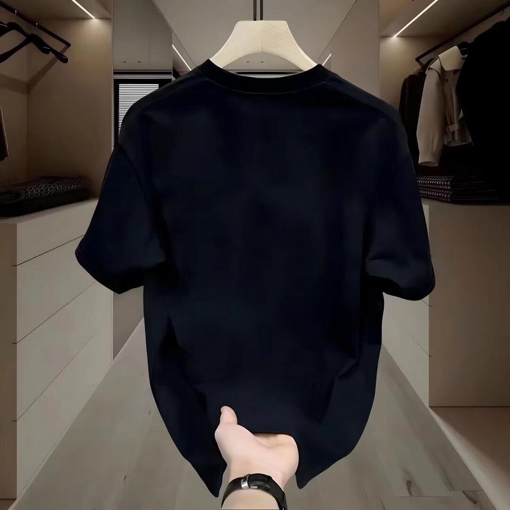 Summer Fashion Brand Short SleeveTT-shirt2024Trendy Men's Loose Niche Couple round Neck Top