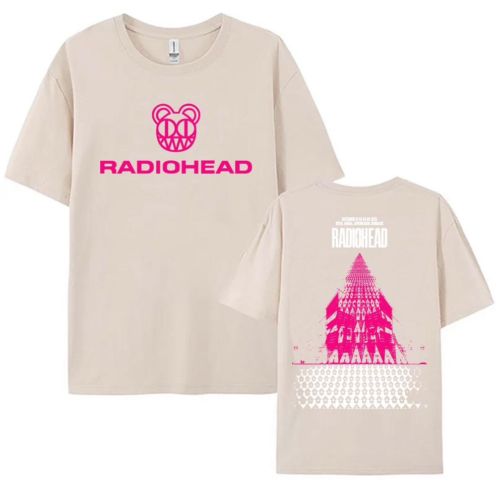 Radiohead Tour 2026 December Tshirts Hop Hop Unisex Streetwear Men Women Casual Loose T-shirt Fashion Cotton Female Clothing Tees