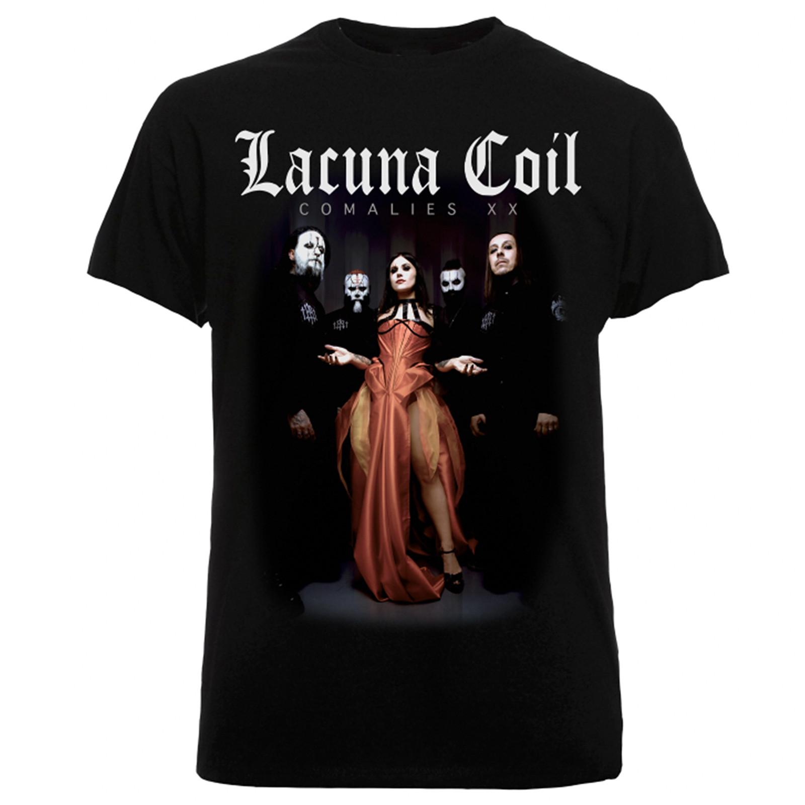 Retro Comalies XX Lacuna Coil Band Shirt Classic Black Unisex S-5XL IM1008 S разноцветный