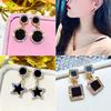 Female Pendant Earrings Alloy Earring Inlaid Artificial Gems Fashion Eardrops