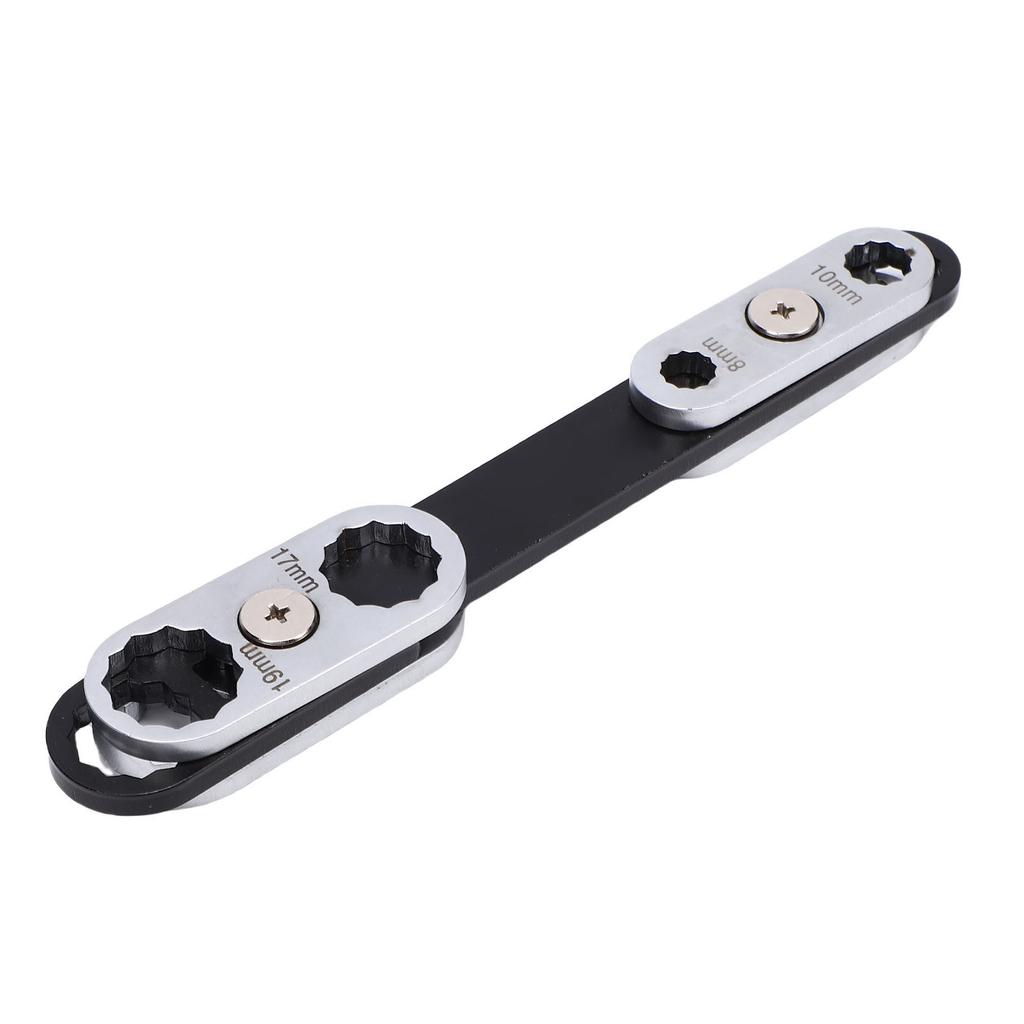 8 In 1 Universal Adjustable Wrench Multi Size Multi Position Head High Hardness Cr V 360 Degree Rotatable