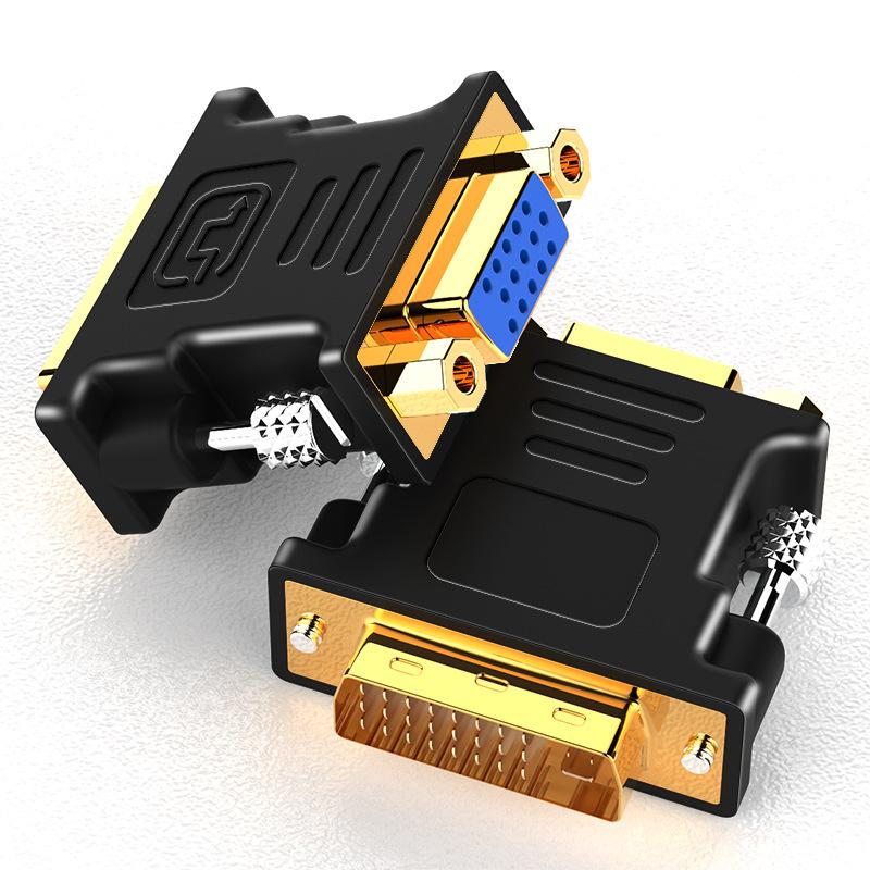 Dvi to vga connector graphics card computer interface cable vja converter 24 + 5 computer connection projector monitor