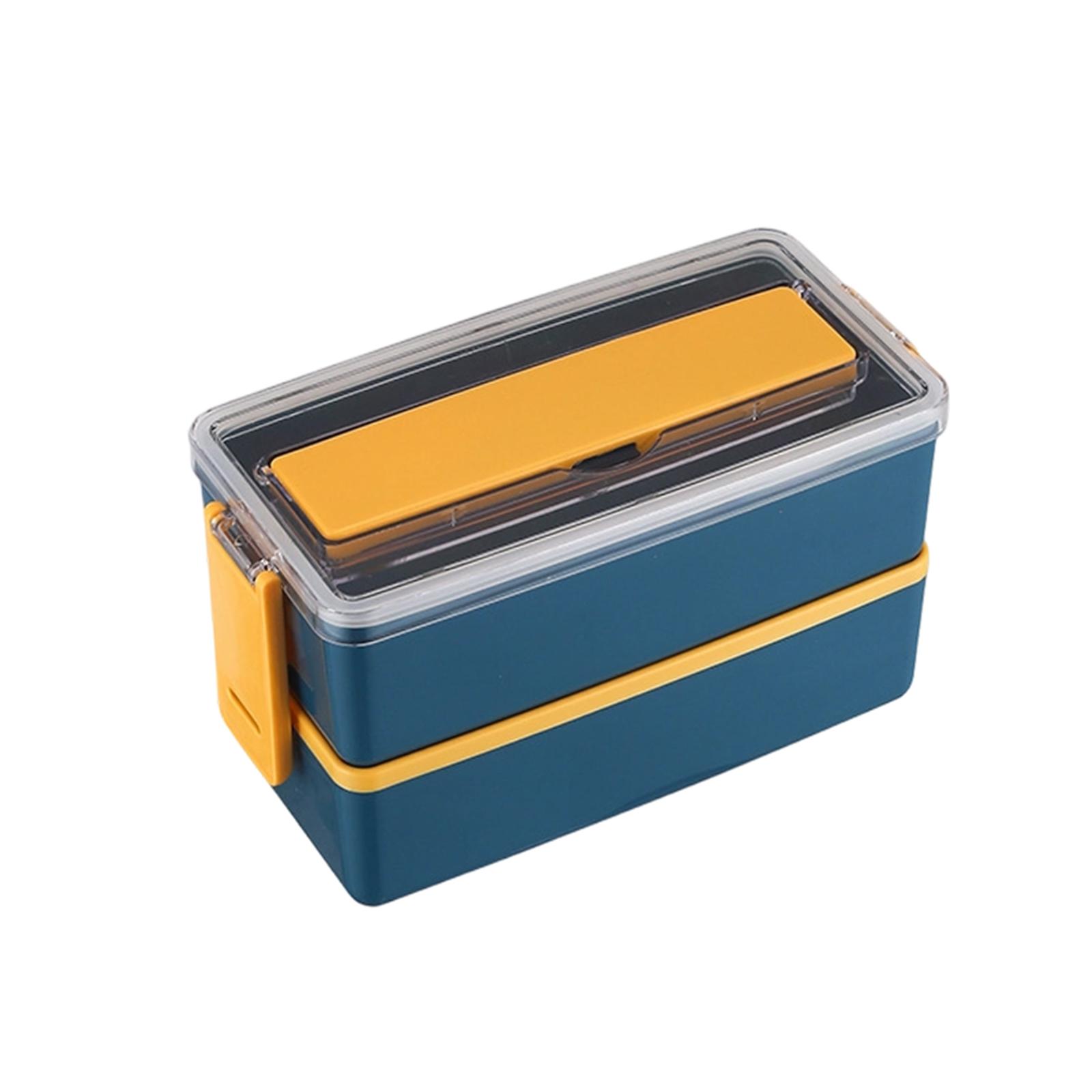 Bento Box AdultLunch Containers For AdultsLeakproof Stackable Bento Lunch Box Meal Prep For Dining Out Work PicnicTravel One Size тёмно-синий 840₽