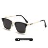 Junbie Herren Mode Metall Quadratische Sonnenbrille