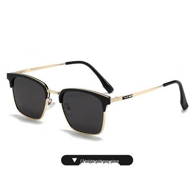 Gafas de sol cuadradas de metal de moda para hombre Junbie