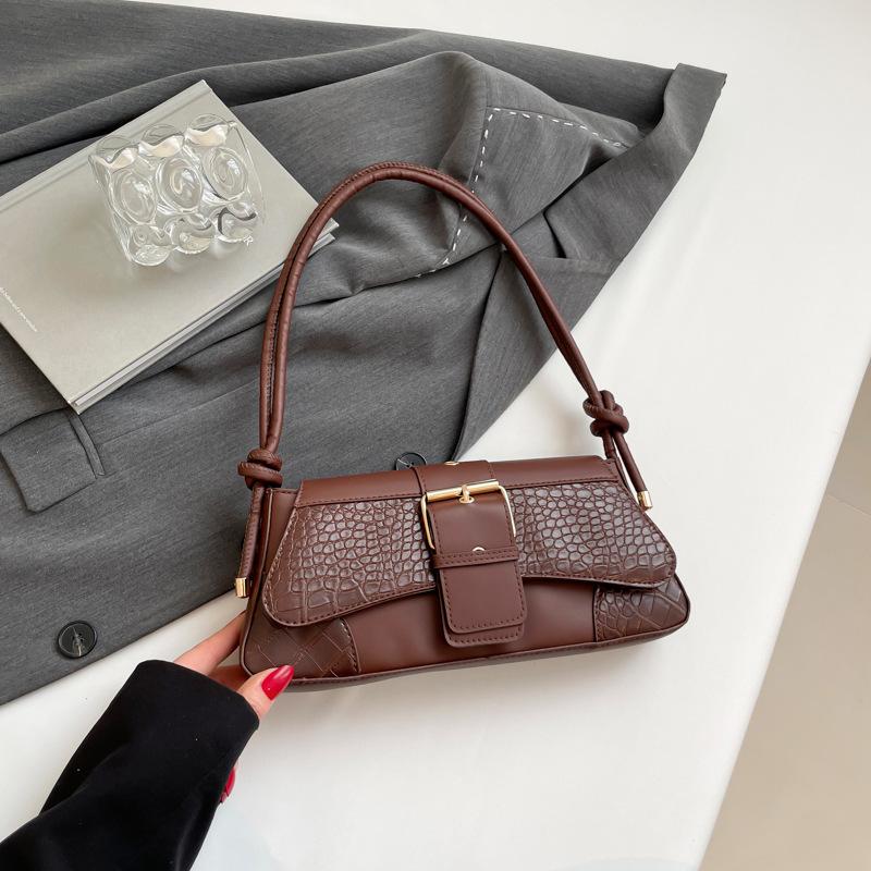 

Модная повседневная сумка с рисунком крокодила, нишевый дизайн 2025 года, женская сумка, сумка через плечо, одно плечо, квадратная подмышка