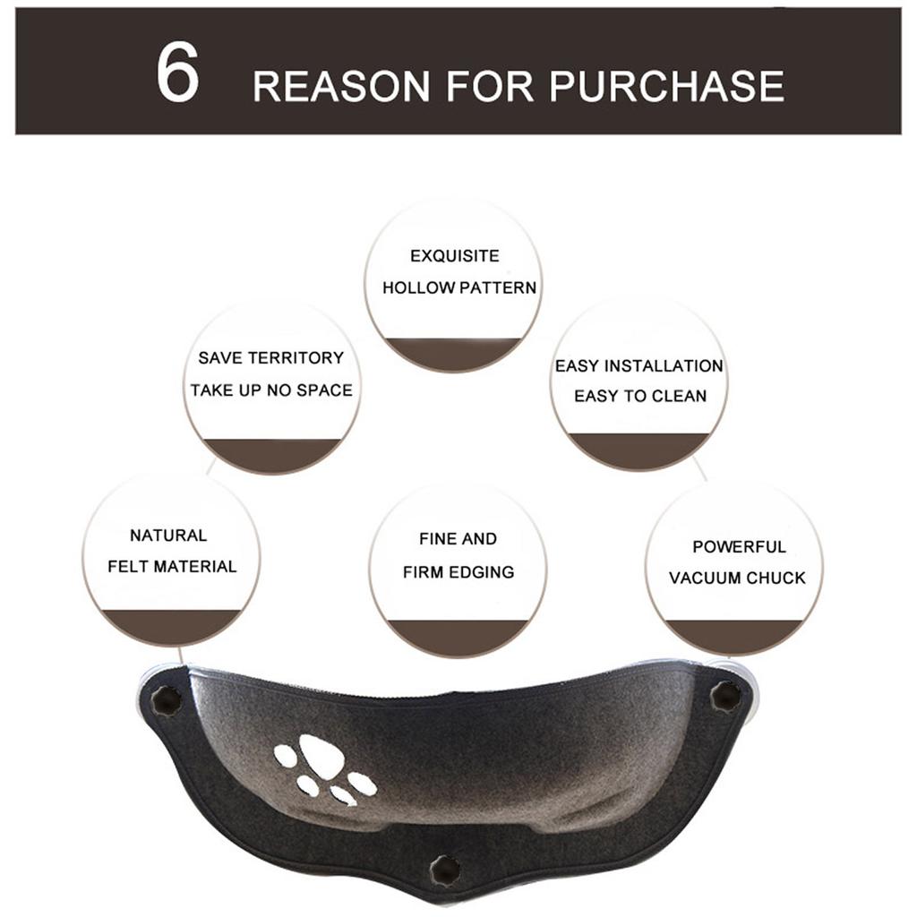 Horký výprodej Závěsná postel pro mazlíčky Nosnost 20 kg Kočičí okenní lehátko Přísavková závěsná postel Kočičí okenní polička Pohodlná postel pro kočky, fretky, mazlíčky