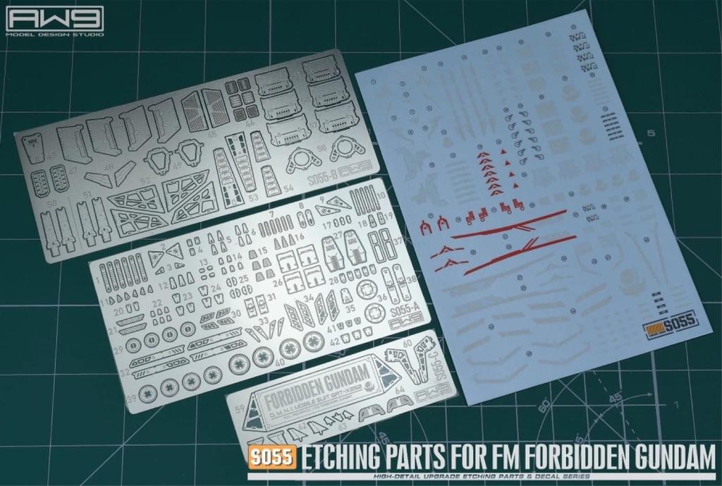 FULL MECHANICS Forbidden Gundam Metal Parts with Decals 1/100 Detail-Up High-Quality Water-Transfer [Used]
