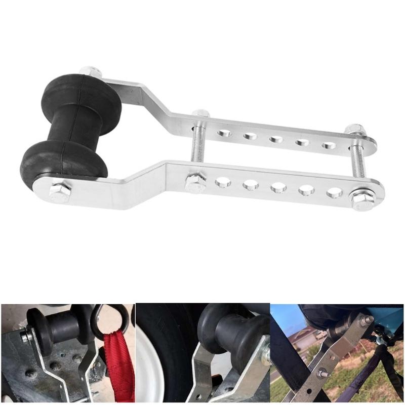 Heavy Duty Boat Trailer Roller with Sturdy Steel Frame Rubber Marine Keel Roller Bracket Assembly for Easy Installation