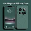 Etui na telefon z magnetycznym ładowaniem bezprzewodowym Magsafe Dla Xiaomi Mi Xiaomi 15 Ultra 14 14Pro Mi 13 Miękkie etui Pokrowiec z płynnego silikonu