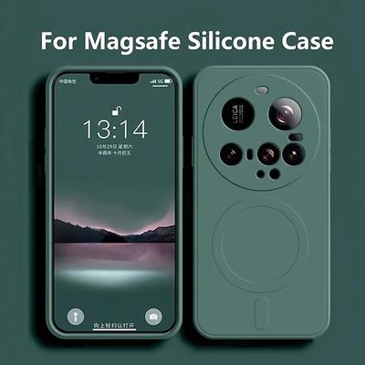 Für Magsafe Magnetische Kabellose Lade Handyhülle Für Xiaomi Mi Xiaomi 15 Ultra 14 14Pro Mi 13 Weiche Hüllen Flüssigsilikon Hülle