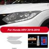 2 Pcs Car Headlight Protective Anti Scratch Film Transparent Black TPU Sticker For Honda HRV 2016 2017 2018 2019 2020 Accessory