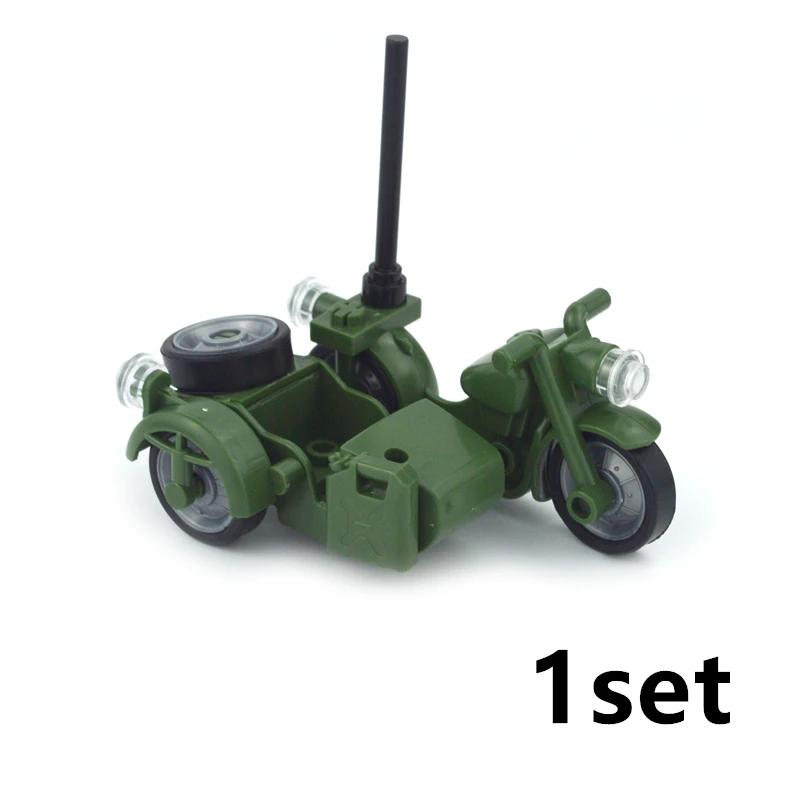Ww2 Militare Swat Suv Auto Blocchi da Costruzione Moto da Cross Veicolo Soldati Set Moto Esercito Accessori Militari Giocattolo a Mattoncini