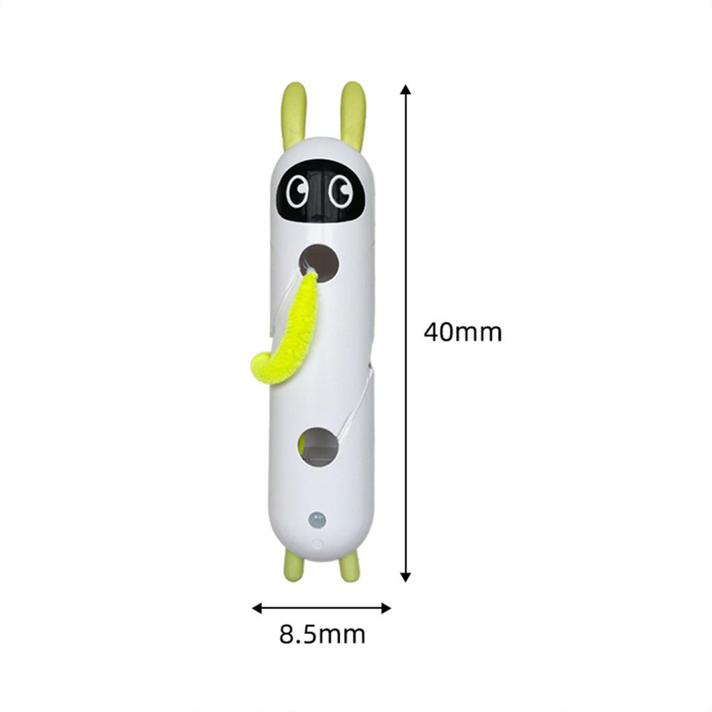 Caterpillar Interactive Cat Toy Motion Activated Kitten Toy Rechargeable Automatic Cat Toy with Tail for Bored Indoor Cats