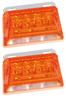 Morytrade LED Side Marker Marker Lamp Square Downlight Light Tiger (Set of 2)