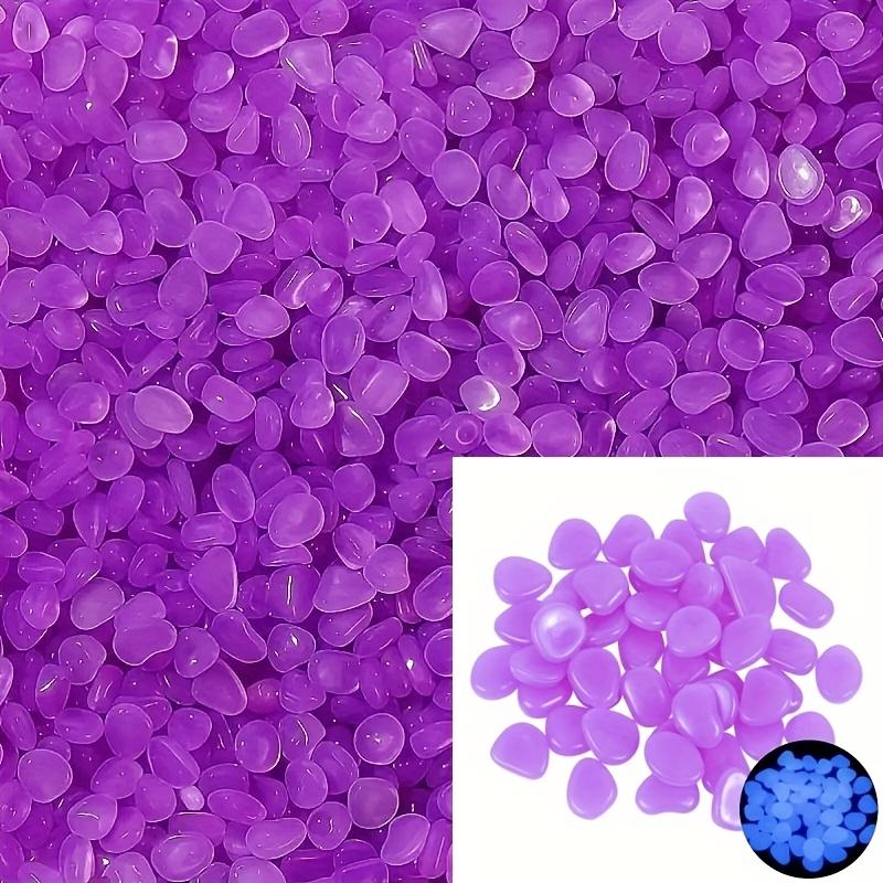 253 Stück Im Dunkeln leuchtende Harz Gartensteine Blau Grün Orange Gelb Leuchtend Außen Terrasse Blumentöpfe 453,59g Langlebige Dekoration