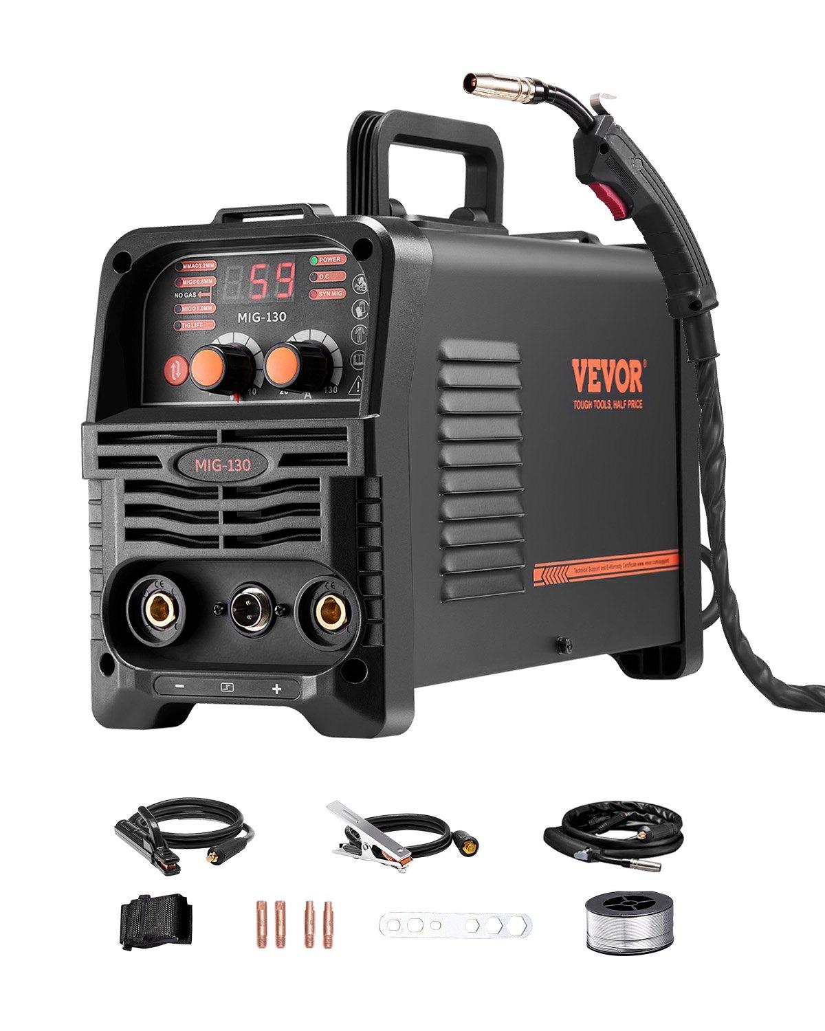 VEVOR MIG Welder, 130Amp Synergic Mig