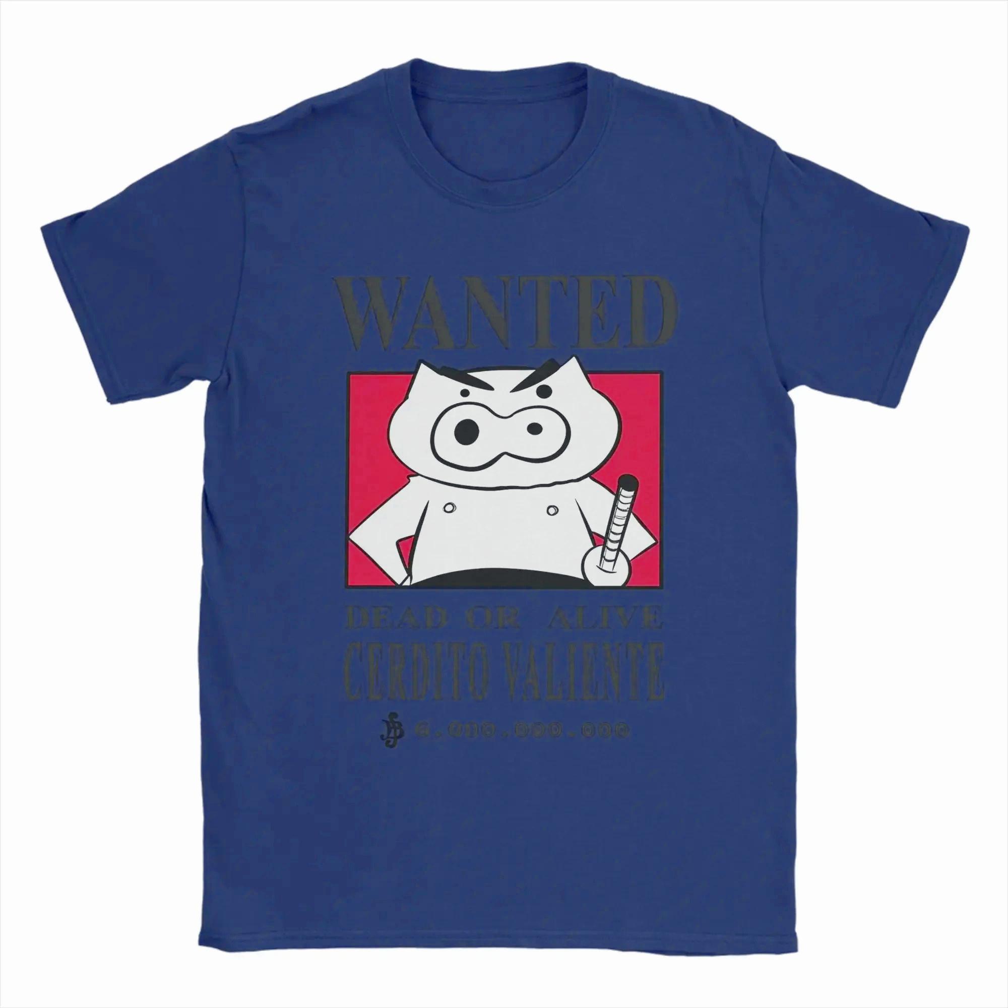 

WANTED Brave Pig Crayon Shin-chan T-Shirt for Men Funny Cartoon Novelty 100% Cotton Tees Short Sleeve T Shirt Gift Idea Clothes 4XL