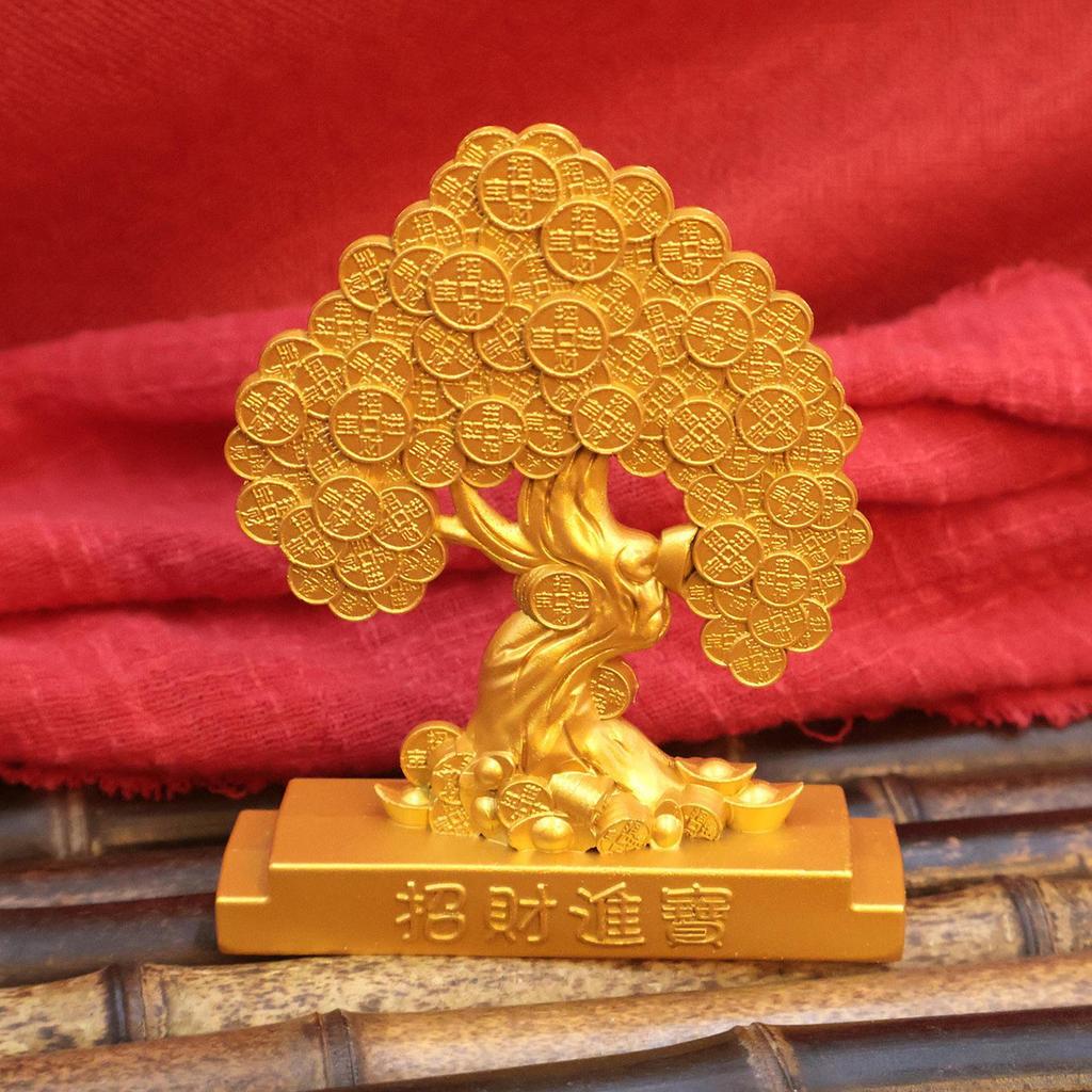 Feng Shui Statue Good Fortune Sculpture Wealth Lucky Figurine Metal Ornament for Office