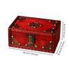 Vintage Distressed Wooden Storage Box with Metal Clasp Sturdy Decorative