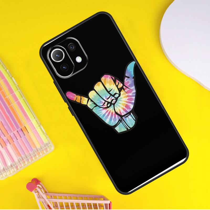 Surfer Surf Hang Loose Shaka Cover For Xiaomi 14 13 Ultra 11T 12T 13T 14T Pro POCO X7 Pro X3 X5 F3 F5 F6 M6 X6 Pro Case