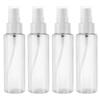 4 Pack 100 ML Clear Plastic Spray Bottles with Fine Mist Sprayer.Refillable & Reusable Bottles for Essential Oils