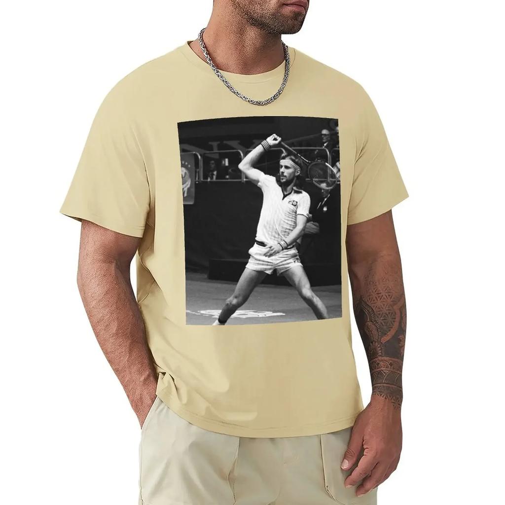 Borg The Ice Unisex Tennis Legend TShirt blanks oversized t shirt tees graphic shirts fruit of the loom Unisexs t shirts