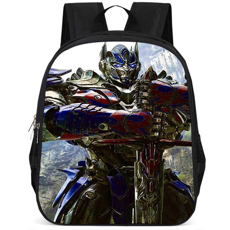Zaino scolastico leggero in tessuto Oxford ad alta capacità da 15 pollici Transformers