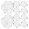 Plastic Candy Containers Clear Small Globe Jars for Storage Use 10Pcs