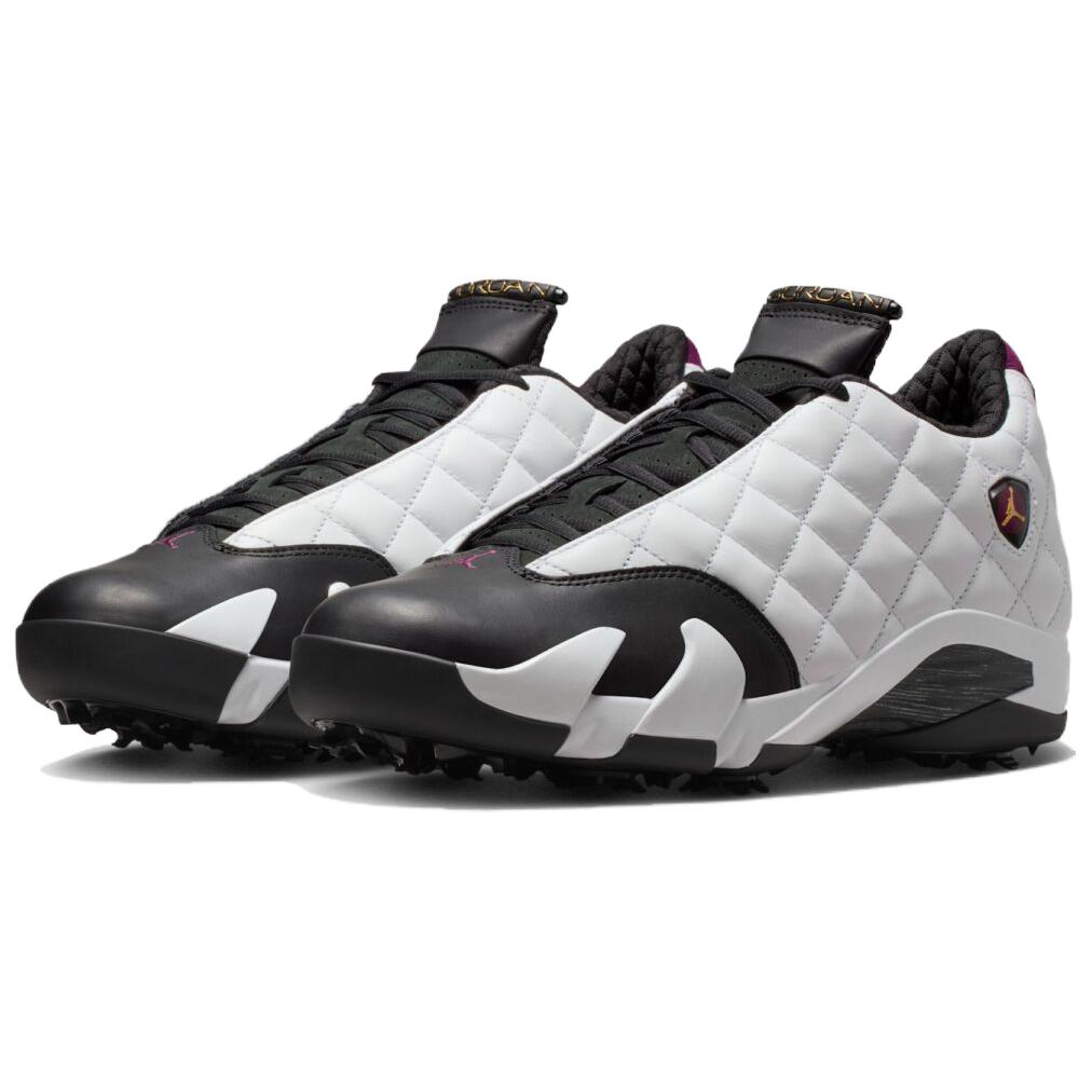 Air Jordan 14 Retro Golf Bordeaux Unisex Sneakers White Black IB1828-100