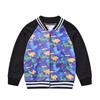 Spring and Autumn Men and Girls Fashionable Cute Printing Color Collision Jacket Children Splicing Jacket Baby Cardigan
