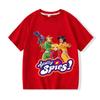 T-shirt con Stampa Cartone Animato Totally Spies Estate Anime Grafica Manica Corta Cotone T-shirt per Bambini Abbigliamento Bambine/Bambini Tee