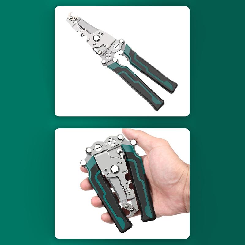 Clești de tăiat cabluri de tăiat 18 în 1, pliabil, multifuncțional, pentru deziparea sârmei, instrumente de tăiere pentru forfecare