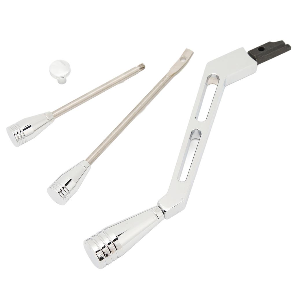 Schalthebel-Blinker-Warnblinker-Neigungssatz, polierter Billet-Edelstahl, hohe Festigkeit für Autos