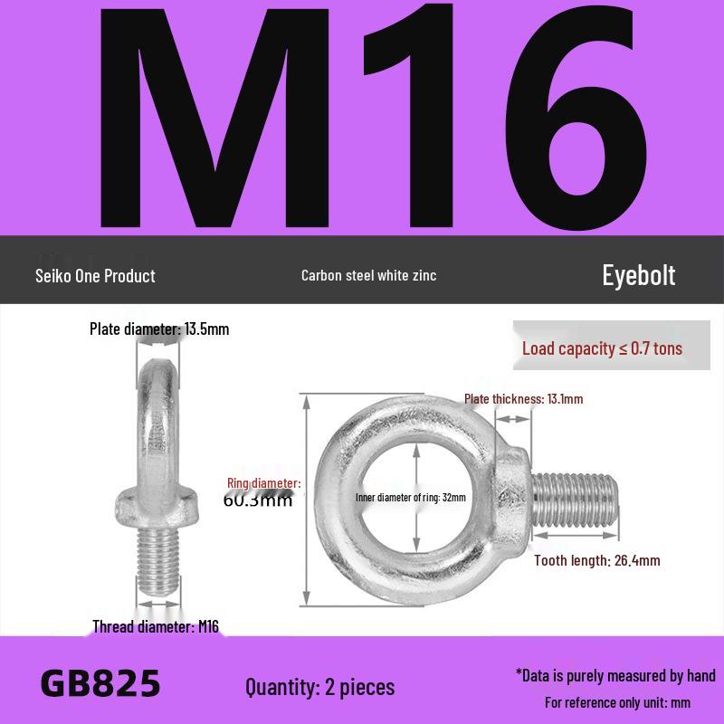 Lifting Eye Bolt Collection: Galvanized M8 & M10 with Ring for Mold