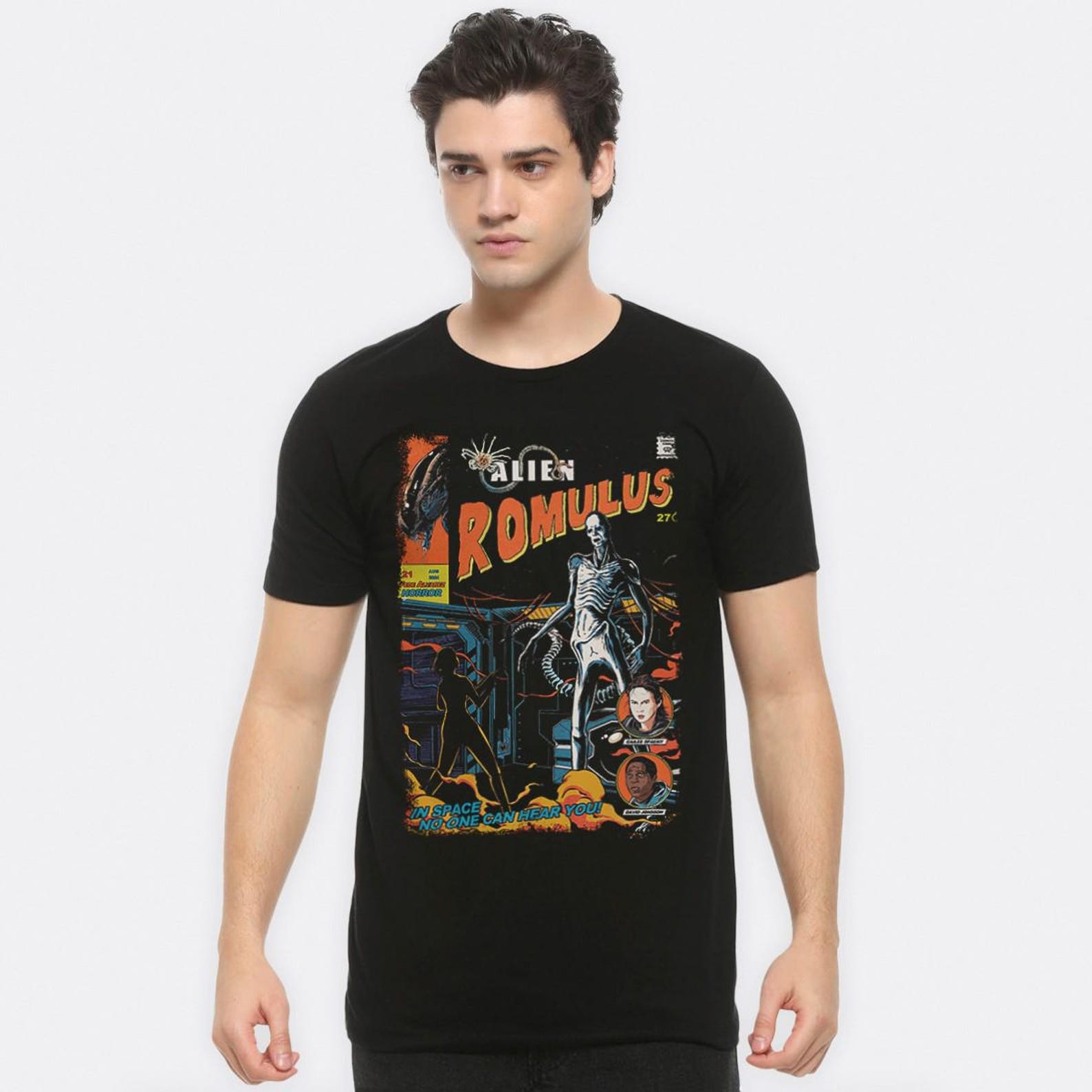 Alien Romulus Comics Art T-Shirt, Men s Women s Sizes (XEN-574200) 3XL