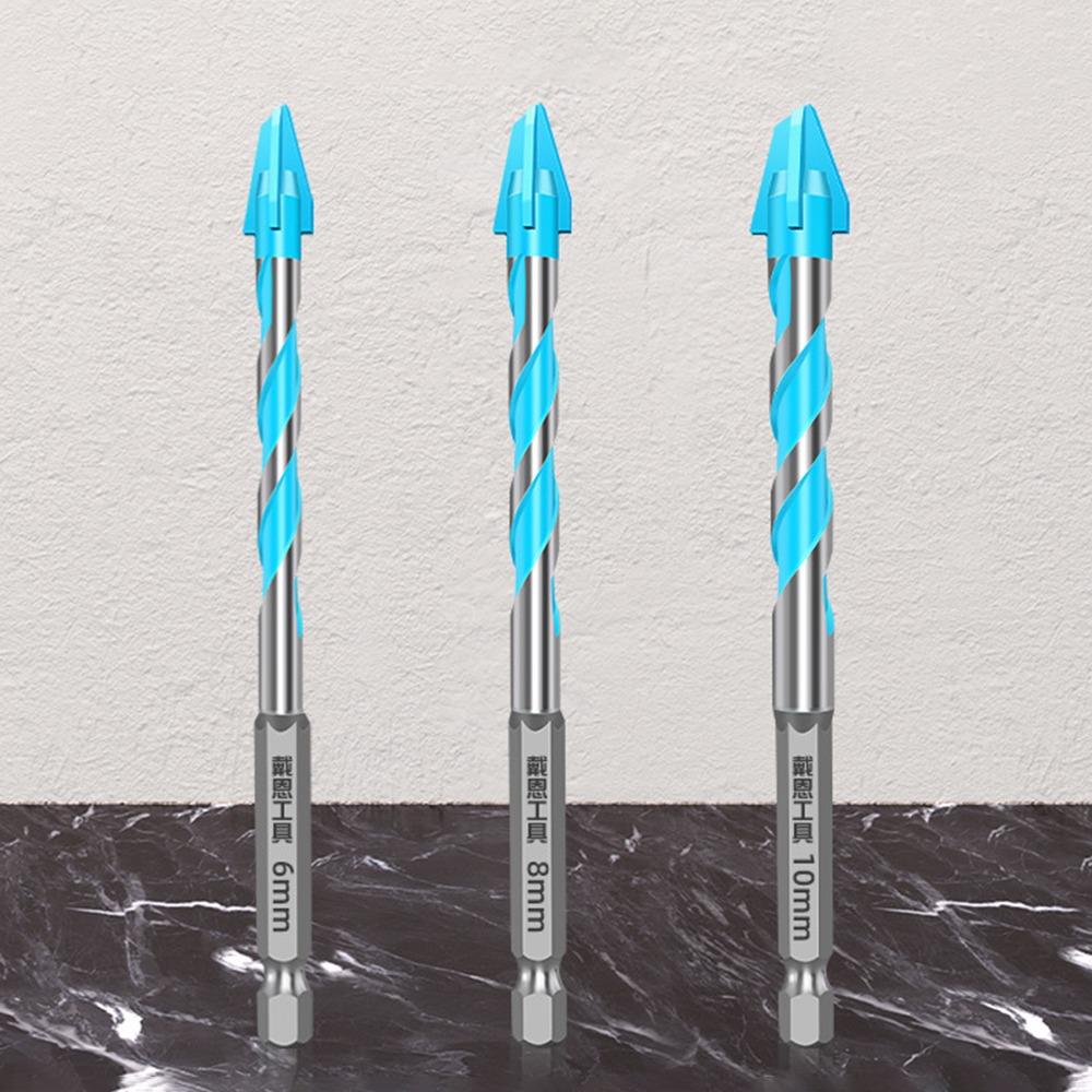 High Hardness Tile Drill Bit Four-Edged Hexagonal Shank Drill Bit Set  Drilling Tool
