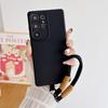 Suitable for Samsung S25 Ultra Mobile Phone Case Liquid Silicone S24Plus Hand Lanyard S23 New S22 Full Cover