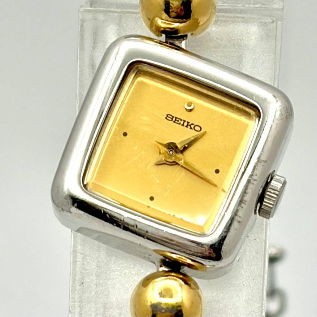 SEIKO Square Watch 673847 [New Battery] Women's 1E20-5A00