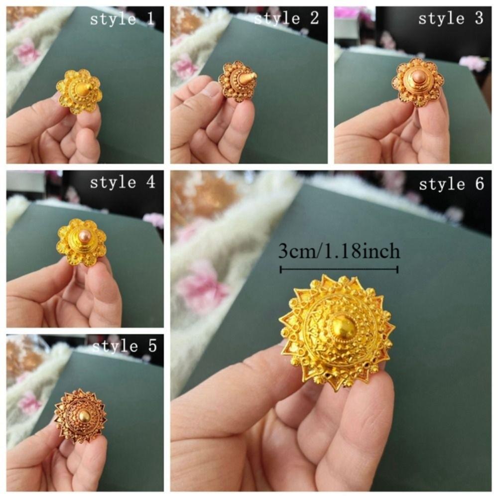 Vintage Thai-style Flower Hairpins Traditional Festivals Hair Bun Hair Stick Pins  Party Banquet