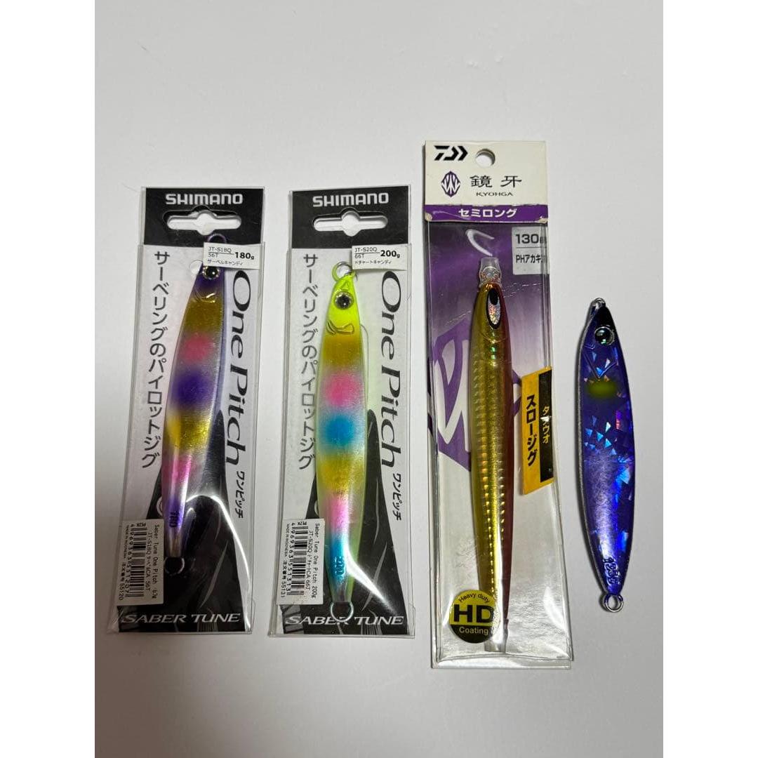 Used 4 metal jigs hairtail jigging
