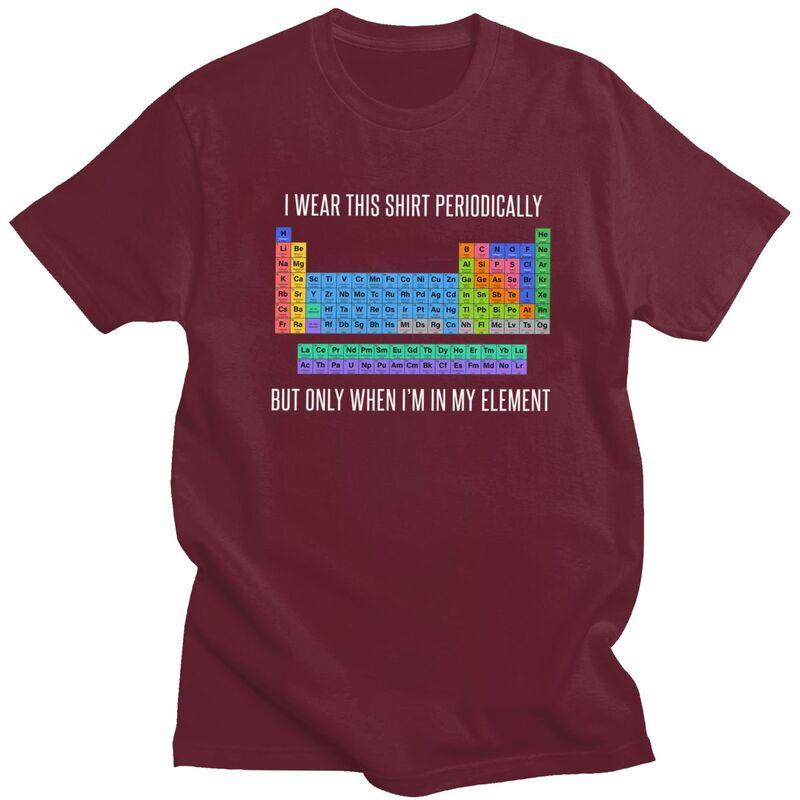 Funny Chemistry Periodic Table Science Teacher Gift T Shirts ShortSleeve Tshirt Streetwear Tee Tops Loose Oversized Clothes