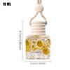 Empty Car Diffuser Bottles Unique Golden Glitter Car Air Freshener Bottle Unique Auto Air Freshener Hangings Bottle Perfume