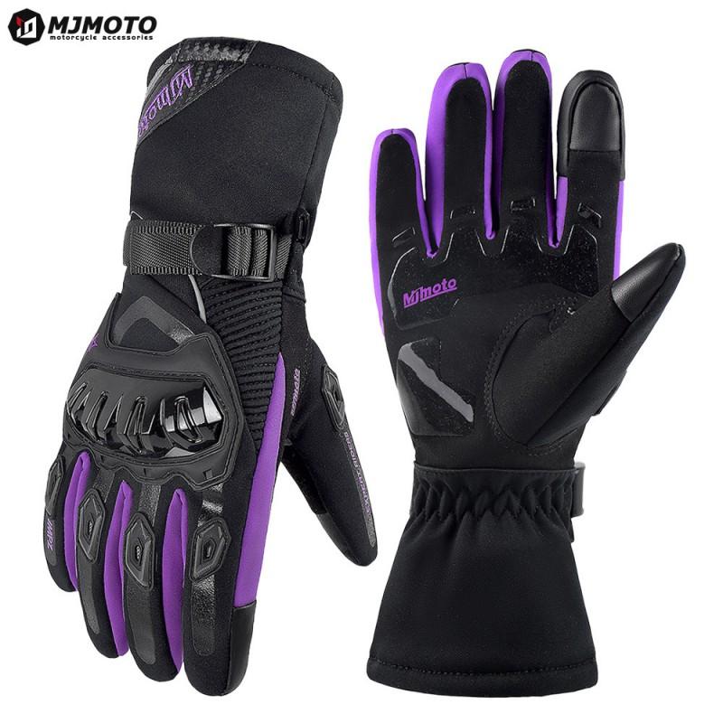 Full Finger Motorcycle Gloves Men Women Anti-Slip Crash Protection Touchscreen Compatible All Season Riding Gear