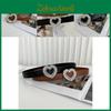 Elegant Women's Pu Leather Belt With Heart Shaped Buckle And Rhinestone Embellishments