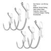 6/12/24Pcs Luminous Live Shrimp Fixing Hook Heavy Duty Metal Barbed Fishhook Freshwater Saltwater Catfish Bass Fishing Hook Fishing Accessories